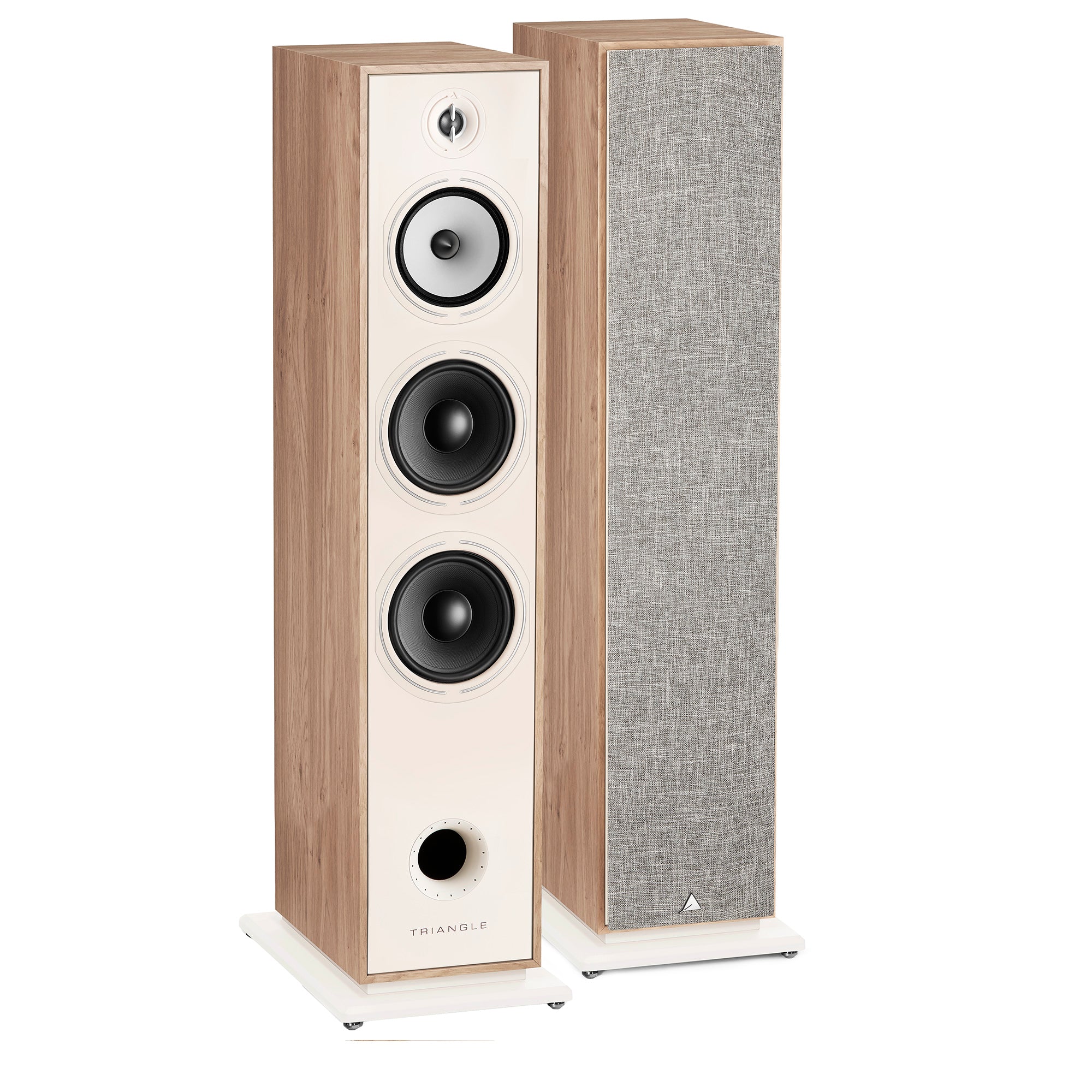 TRIANGLE HIFI Enceinte colonne Borea BR10 21 cm Haute-Fidélité Hi-Fi Home-Cinéma Paire Chene Clair